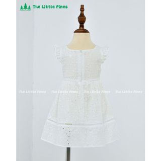 Đầm họa tiết boi thêu trắng 2 lớp xịn xò - TLP2212