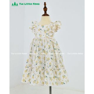 Đầm The Little Pines cánh tiên dáng maxi họa tiết hoa nhí vàng xinh yêu #The_Little_Pines.
