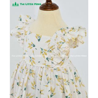 Đầm The Little Pines cánh tiên dáng maxi họa tiết hoa nhí vàng xinh yêu #The_Little_Pines.