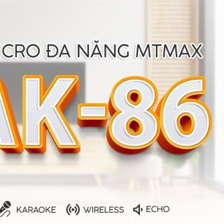 Siêu phẩm Micro không dây karaoke AK-86 kiểu dáng hiện đại chất lượng cao cấp giá sỉ