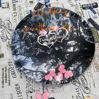 Hộp thả tim dáng tròn mẫu BASIC | Thao Wedding GuestBook