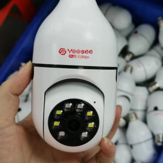 CAMERA YOOSEE IP HÌNH BÓNG ĐÈN 8 LED MẪU MỚI 2.0MPX - MÃ HK211 - XOAY 360 ĐỘ GIÁ 315K