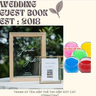 SET rót cát dùng cho nghi thức tiệc cưới nhà | Thao Wedding GuestBook