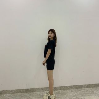 Sét bộ nữ ,đồ bộ đùi nữ thun coton sufa,áo lệch tà ,thời trang xuân hè BĐ03-ĐEN