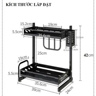 KỆ CHỮ L 2 TẦNG