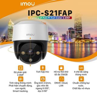 Camera IMOU IPC-S21FAP, SE-POE 2mpx (Cái) giá sỉ