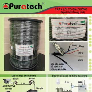 Hãng camera Puratech cần tìm đại lý, cửa hàng, kỹ thuật phân phối dòng camera quan sát, dây cáp đồng nguyên chất