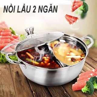 NỒI LẨU 2 NGĂN CÓ NẮP KÍNH