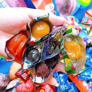 ô mai mix nhiều vị , mix 5 loại trái cây - Ô Mai Colorful Plum Mix Vị Cherry Việt Quất mận 408g