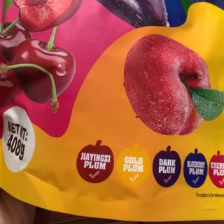 ô mai mix nhiều vị , mix 5 loại trái cây - Ô Mai Colorful Plum Mix Vị Cherry Việt Quất mận 408g