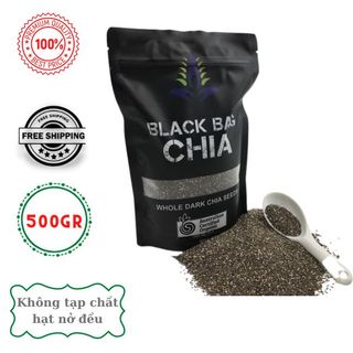 hạt chia đen Black bag túi 500gr- hạt chia đen úc- hạt chia giảm cân, ăn kiêng giá sỉ
