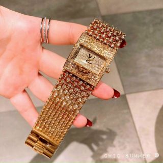 ĐỒNG HỒ L V BẢNG GOLD NỮ