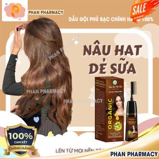 Chia sẻ:  0 Dầu Gội Phủ Bạc Thảo Dược Organic- Phan Pharmacy - (Màu nâu) 200ml - Gội Là Đen Nhuộm Tóc Tự Tin Sau 9 Phút New