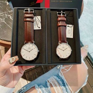 SET ĐỒNG HỒ D W COUPLE DA CAO CẤP HOT