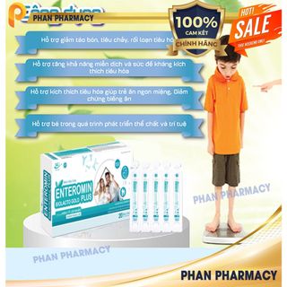 Men vi sinh Enteromin Plus – Phan Pharmacy-  là một sản phẩm  để bổ sung và ... và kẽm, cân bằng hệ vi .................