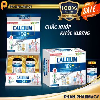 Viên uống Extra Cadimax Nanocare CALCIUM D3 - Phan Pharmacy- BỔ SUNG CANXI VÀ D3 CHO MỌI ĐỐI TƯỢNG (HỘP 2 LỌ X 30 VIÊN)