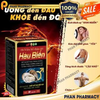 Viên bổ thận hàu biển- Phan Pharmacy  hỗ trợ bô thận tráng dương, tăng cường sinh lực và tăng cường  sinh lý nam giới ..