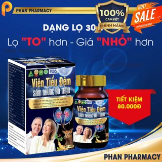 Viên Tiểu Đêm Sâm Nhung Bổ Thận – Phan Pharmacy- Giúp Bổ Thận, Giảm Tiểu Đêm, Tiểu Rắt