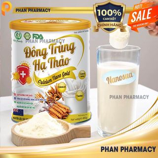 Sữa Bột Đông Trùng Hạ Thảo Calcium Nano Gold- Phan Pharmacy- Giúp Tăng Sức Đề Kháng, Nâng Cao Miễn Dịch