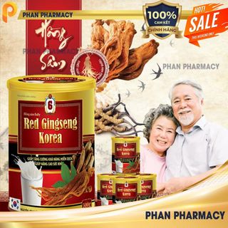 Sữa Bột Hồng Sâm Baby Red Gingseng Korea Phan Pharmacy -Giúp Tăng Cường Khả Năng Miễn Dịch, Nâng Cao Sức Khỏe Hôp 400g .