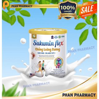 Sữa bột chống loãng xương Sukumin Flex- Phan Pharmacy-Bổ sungGulucosamin,SụnCáMậpCanxi Nano,Nano CollagenGiúpKhớp DẻoDai