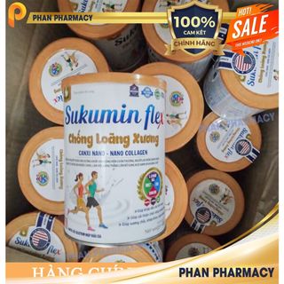 Sữa bột chống loãng xương Sukumin Flex- Phan Pharmacy-Bổ sungGulucosamin,SụnCáMậpCanxi Nano,Nano CollagenGiúpKhớp DẻoDai