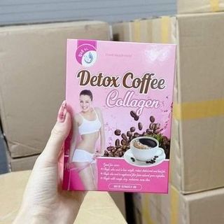 (Hộp 10 gói)Cà phê Detox Collagen giảm cân giá sỉ