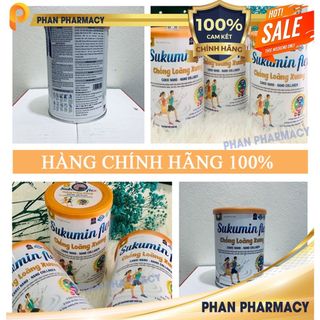 Sữa bột chống loãng xương Sukumin Flex- Phan Pharmacy-Bổ sungGulucosamin,SụnCáMậpCanxi Nano,Nano CollagenGiúpKhớp DẻoDai