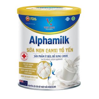 Alphamilk Sữa Non Canxi Tổ Yến-Phan Pharmacy-Giúp Tăng Cường Miễn Dịch,bổ sung canxi mk7,ngăn ngừa loãng xương, tiêu hóa