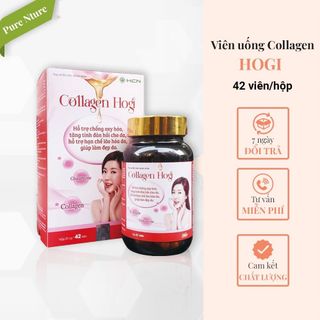 Viên uống Collagen Hogi làm đẹp da chống lão hóa, viên bổ sung collagen hộp 42 viên giá sỉ