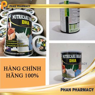 Sữa Bổ Não Nutricare Brain DHA- Phan Pharmacy - Cải Thiện Trí Nhớ, Giúp Lưu Thông Máu Não, Giảm Rối Loạn Tiền Đình