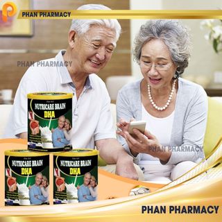 Sữa Bổ Não Nutricare Brain DHA- Phan Pharmacy - Cải Thiện Trí Nhớ, Giúp Lưu Thông Máu Não, Giảm Rối Loạn Tiền Đình