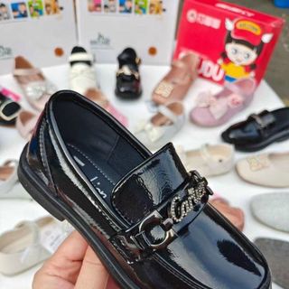 Giày búp bê trẻ em da mềm có quai ngang R006-1054