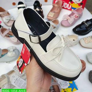 Giày búp bê trẻ em da mềm có quai ngang R006-1054