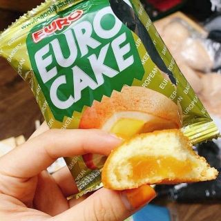 Bánh Bông Lan Trứng Thái Lan Euro Custard Cake 204g (12 cái x 17g)