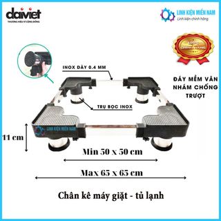 CHÂN ĐỠ MÁY GIẶT - TỦ LẠNH - MÁY RỬA BÁT - BÌNH LỌC NƯỚC - 50CM - 65 CM giá sỉ