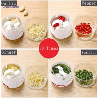 Dụng cụ xay tỏi ớt cầm tay đa năng thế hệ mới, kéo tay đa năng tiện dụng mẫu mới