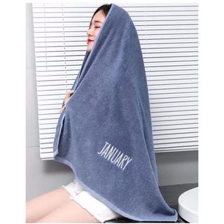 THANH LÝ NGHỈ BÁN Khăn Tắm 100% Cotton Loại 70x140cm - Siêu Mềm Mại - Siêu Thấm Hút - Thêu Tên Các Tháng