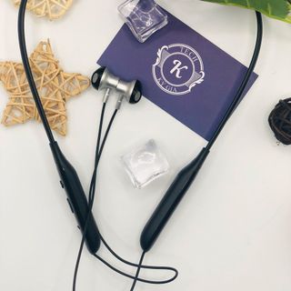 Tai Nghe Bluetooth Thể Thao Quàng Cổ - Đầu Kim Loại Hít - Pin 18H - Full Chức Năng