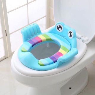 [SIÊU RẺ] Bệ lót thu nhỏ bồn cầu có tay vịn cho bé yêu