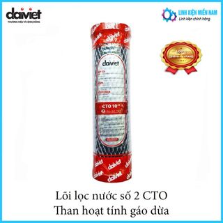 LÕI LỌC NƯỚC SỐ 2 - CTO 10" - THAN GÁO DỪA - KHỦ CLO LOẠI BỎ MÙI giá sỉ