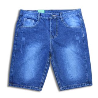 Quần short jeans nam cotton không giãn