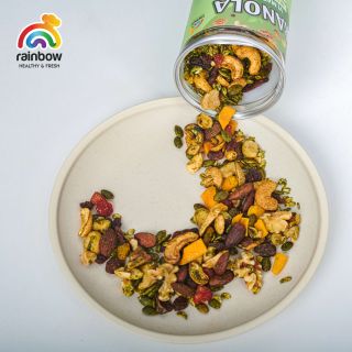 Ngũ Cốc Granola Siêu Hạt RAINBOW Hương vị Matcha – Hộp 500 gram