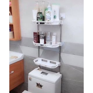 Kệ toilet tiện lợi, kệ trong nhà vệ sinh, kệ nhà tắm 2 tầng, 3 tầng đa năng tiết kiệm không gian giá sỉ