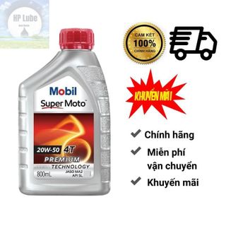 [Thông Dụng] Nhớt Mobil 20w50 Cho Xe Số - Mobil Super Moto 800ml giá sỉ