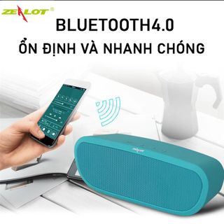 Loa hỗ trợ Bluetooth, thẻ nhớ, USB, cổng AUX - Thương hiệu Zealot S9
