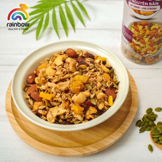 Ngũ Cốc Granola Siêu Hạt RAINBOW Hương vị Nguyên Bản – Hộp 500 gram