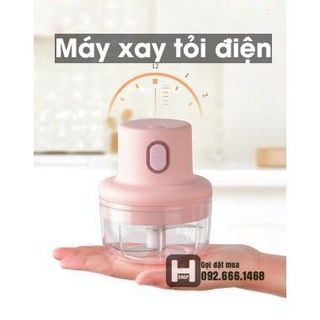 (HOT) Máy xay mini cầm tay đa năng sạc pin cao cấp xay tỏi ớt, hành, rau củ quả dung tích 250ml