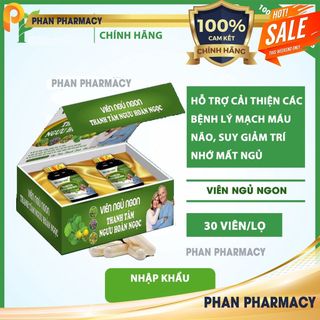 [Combo 2 lọ] Viên ăn ngủ ngon Thanh Tâm Ngưu Hoàn Ngọc- Phan Pharmacy giúp Ăn ngon, ngủ tốt, bồi bổ cơ thể, giảm mệt mỏi