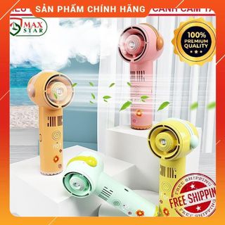 Quạt phun sương mini cầm tay không cánh tích điện để bàn siêu mát lạnh Máy phun sương mini tạo ẩm CAO CẤP ✅ giá sỉ